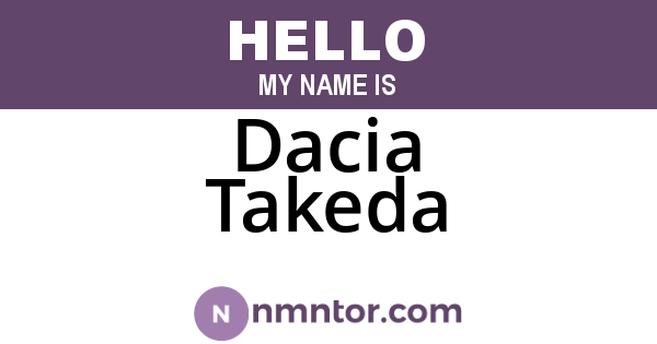 Dacia Takeda