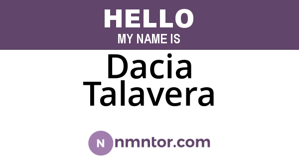 Dacia Talavera