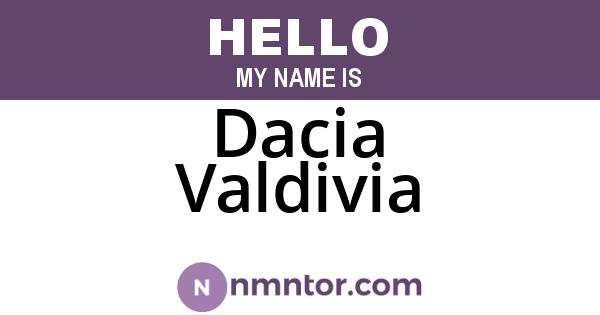 Dacia Valdivia