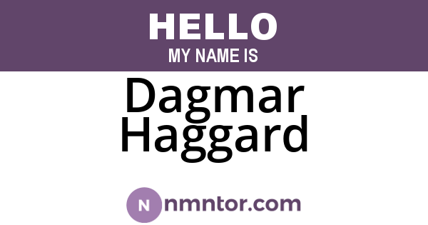 Dagmar Haggard
