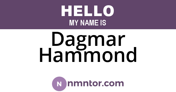 Dagmar Hammond