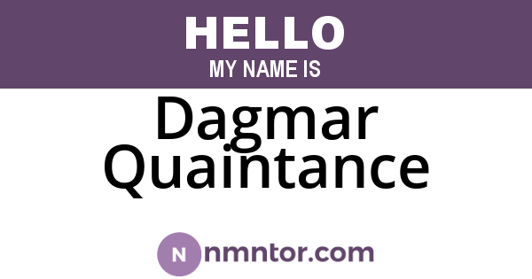 Dagmar Quaintance