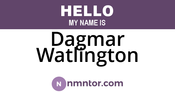 Dagmar Watlington