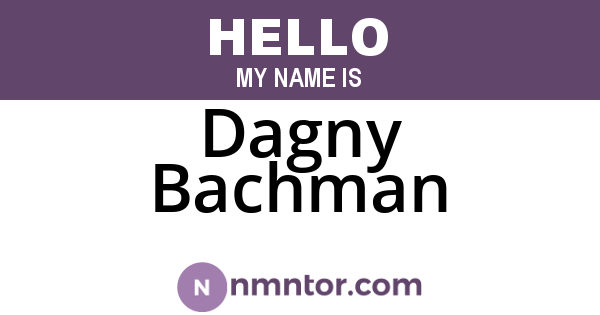Dagny Bachman