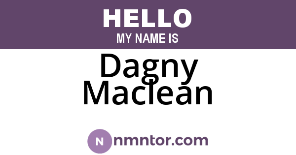 Dagny Maclean
