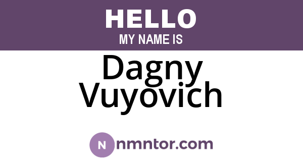 Dagny Vuyovich