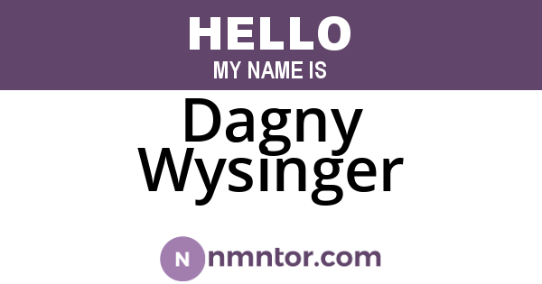 Dagny Wysinger