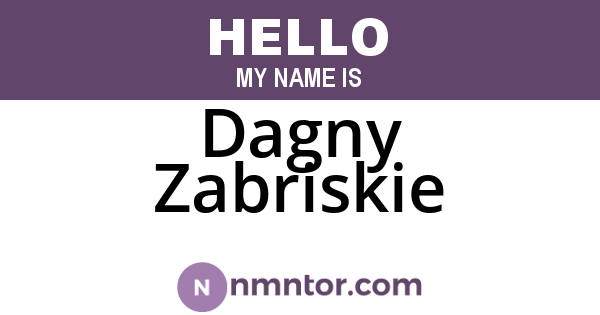 Dagny Zabriskie