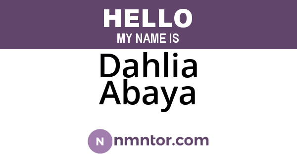 Dahlia Abaya