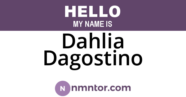 Dahlia Dagostino