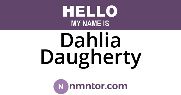 Dahlia Daugherty