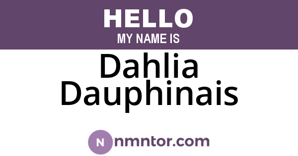 Dahlia Dauphinais
