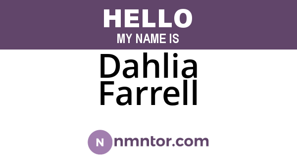 Dahlia Farrell