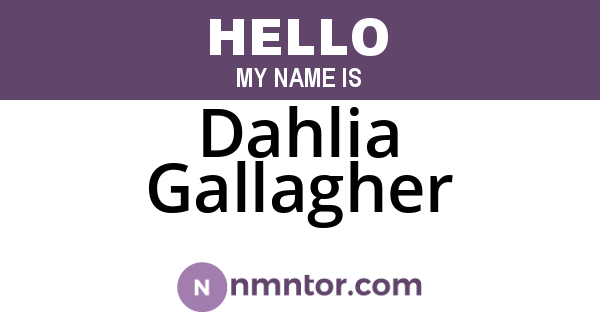 Dahlia Gallagher