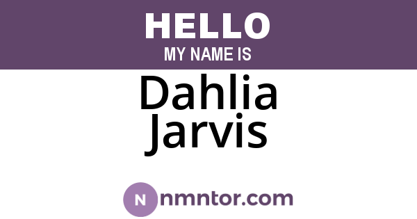 Dahlia Jarvis