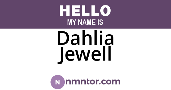 Dahlia Jewell