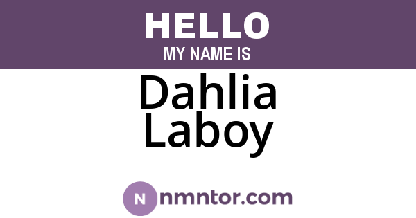 Dahlia Laboy