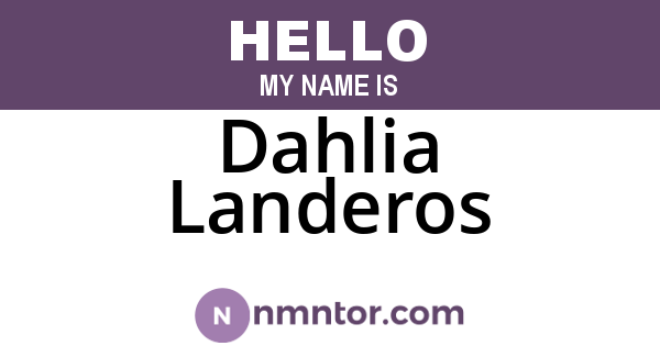 Dahlia Landeros