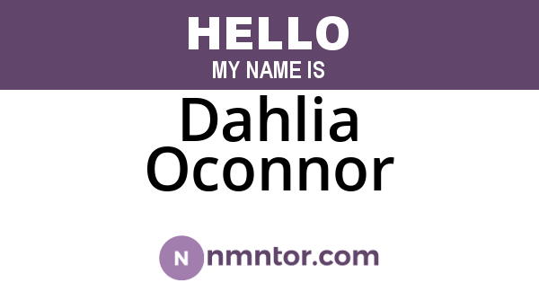 Dahlia Oconnor