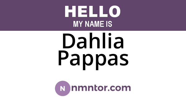 Dahlia Pappas
