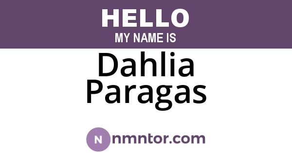 Dahlia Paragas