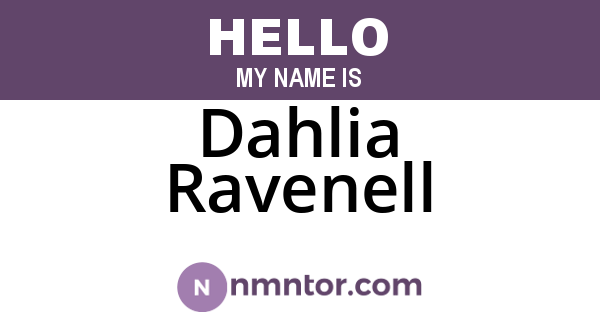 Dahlia Ravenell
