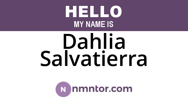 Dahlia Salvatierra