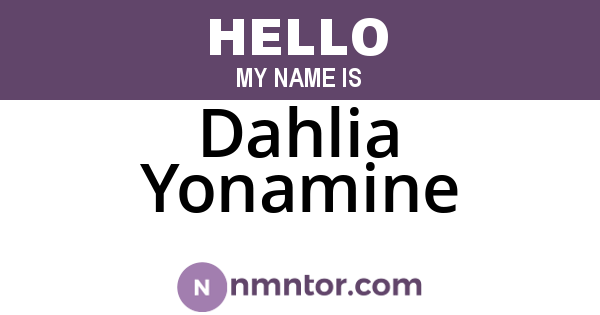 Dahlia Yonamine