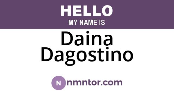Daina Dagostino