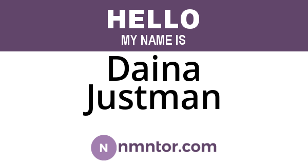 Daina Justman