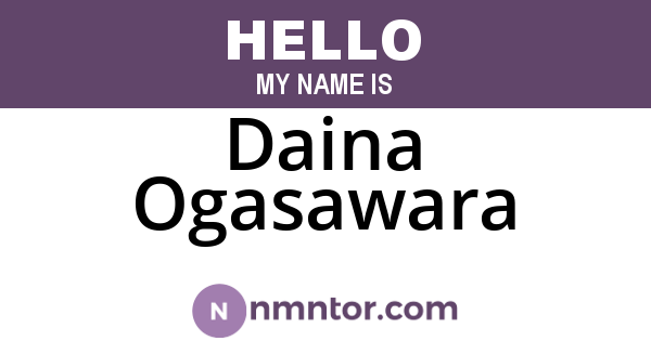 Daina Ogasawara