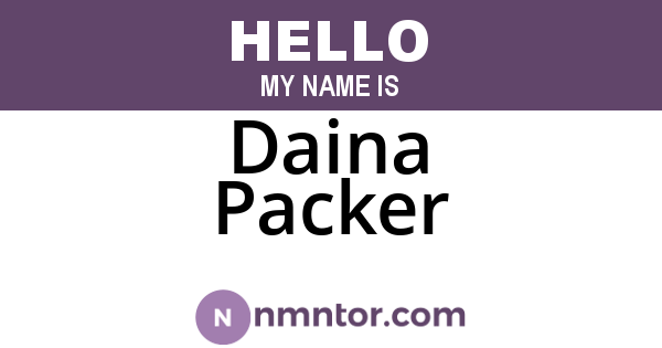 Daina Packer
