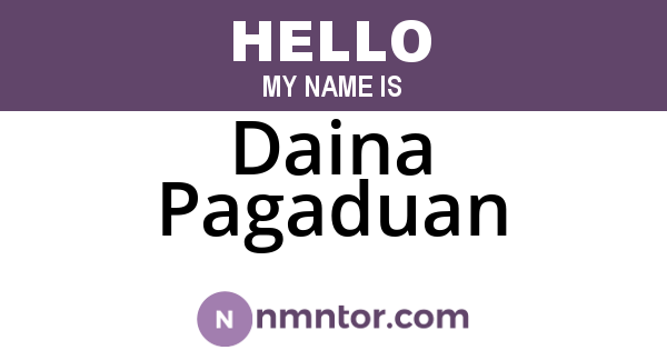 Daina Pagaduan