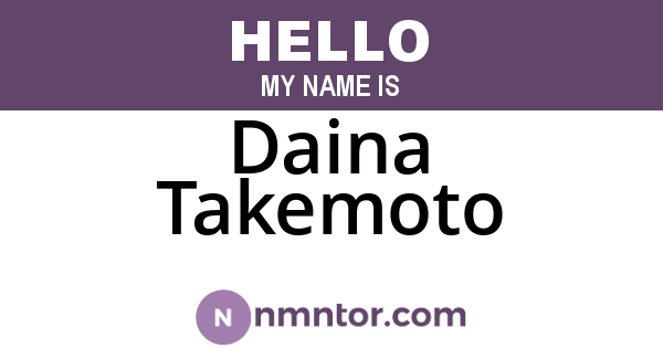 Daina Takemoto