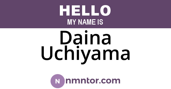Daina Uchiyama