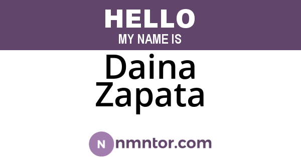 Daina Zapata