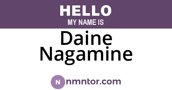 Daine Nagamine