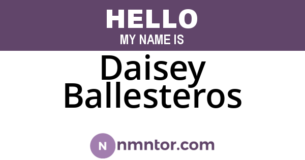 Daisey Ballesteros