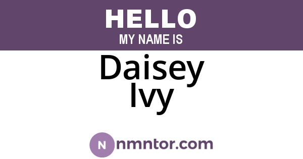 Daisey Ivy