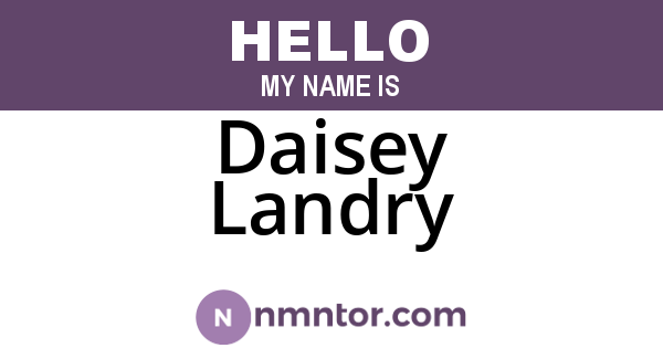 Daisey Landry