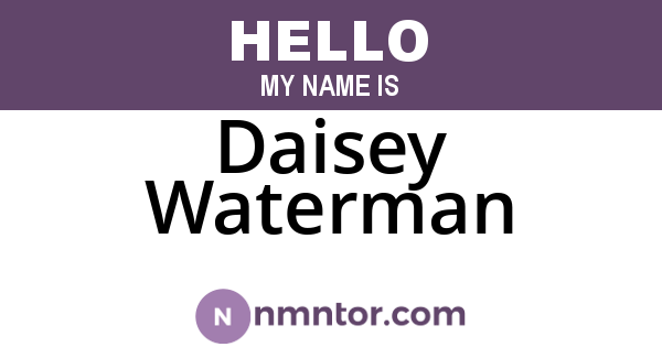 Daisey Waterman