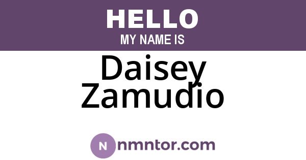 Daisey Zamudio