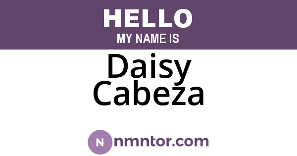 Daisy Cabeza