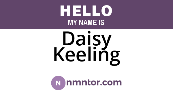 Daisy Keeling