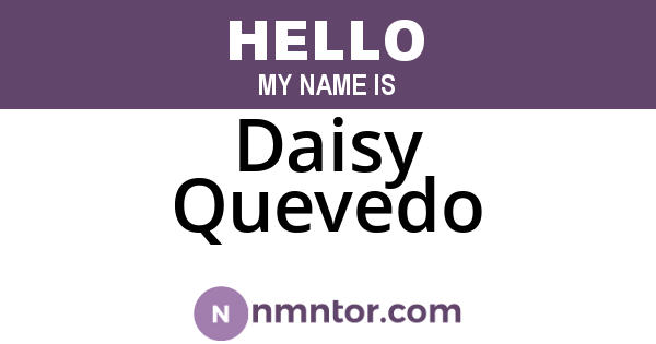 Daisy Quevedo