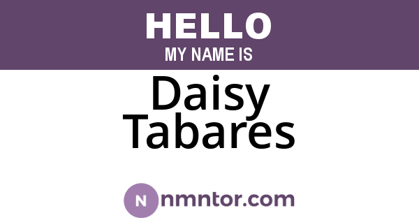 Daisy Tabares