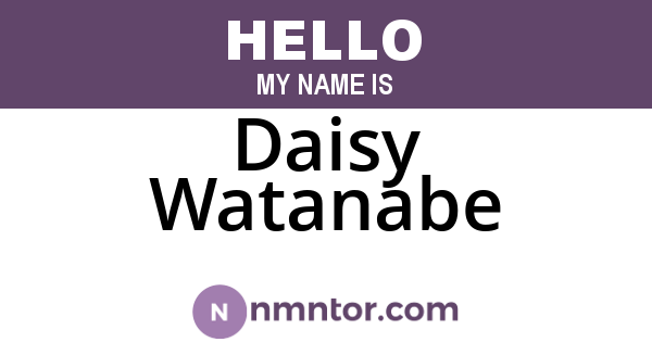Daisy Watanabe