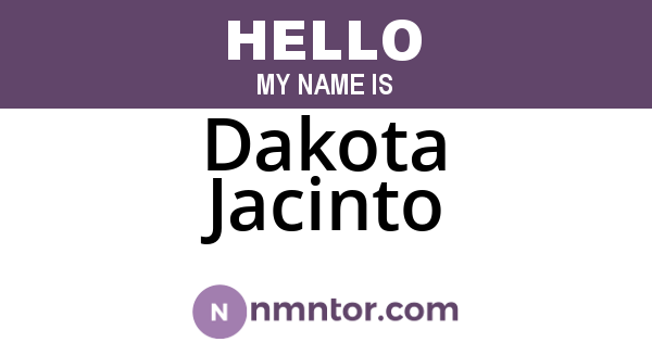 Dakota Jacinto