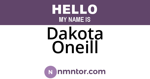 Dakota Oneill