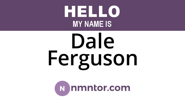 Dale Ferguson
